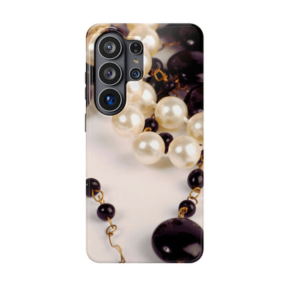 Impact-Resistant Phone Case – Noir Pearl