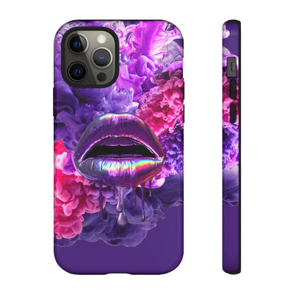 Protective Phone Case – Purple Haze Lips