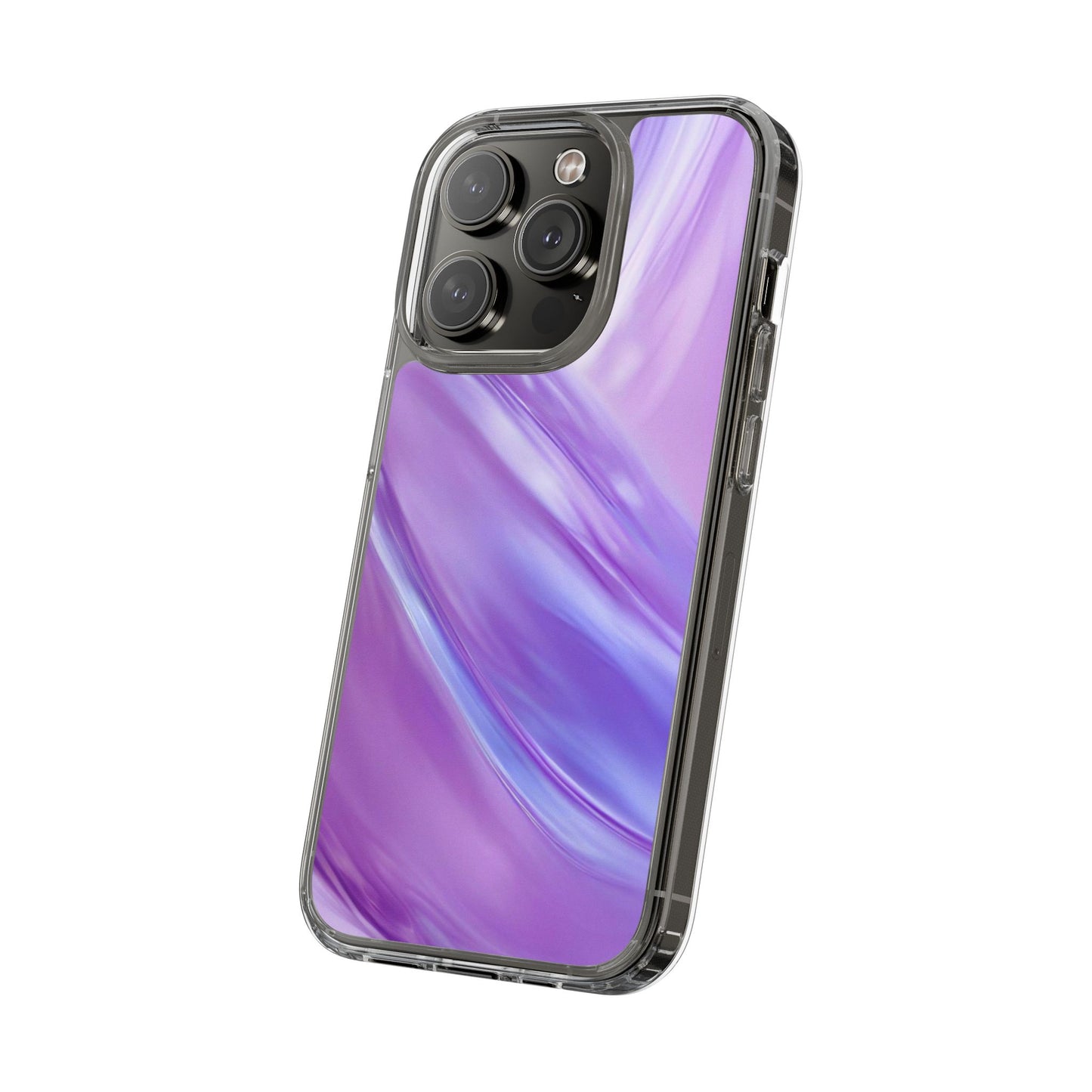 Clear Phone Case – Lavender Wave