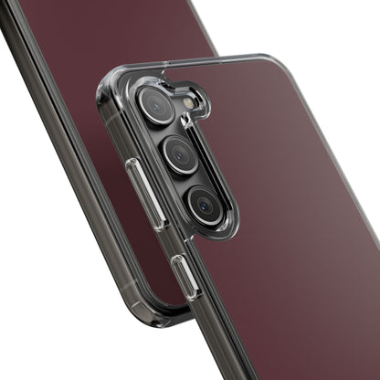 Clear Phone Case – Mulled Wine – Compatible with iPhone 13–17 & Samsung Galaxy S25–S26 Series