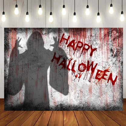 7X5Ft Bloody Halloween Backdrop Halloween Horror Photography Background for Party Decorations Trick or Treat Banner for Photo Booth 066