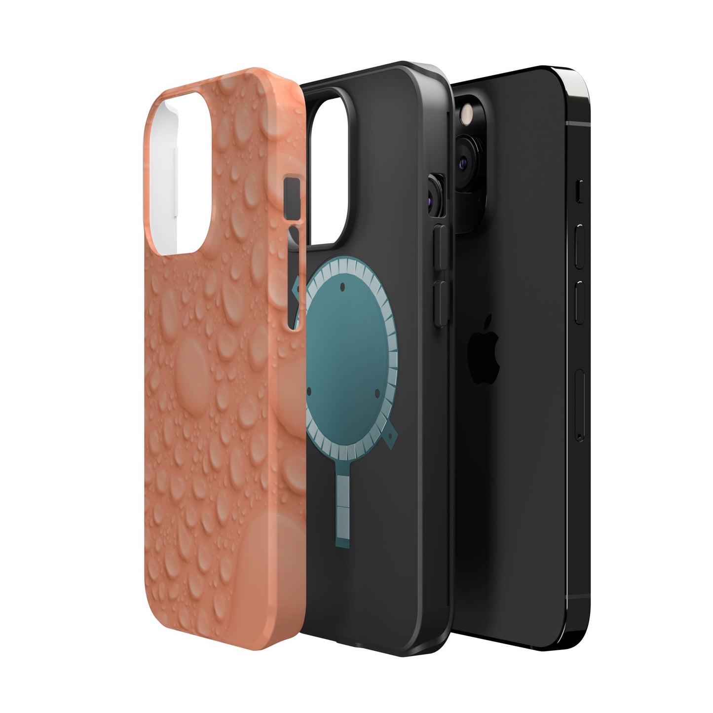 Wireless-Compatible Charging Case – Apricot Rain