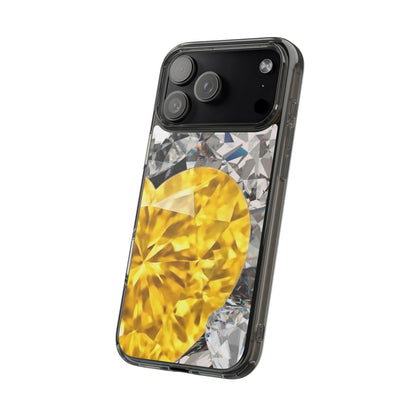 Clear Phone Case – Heart of Gold