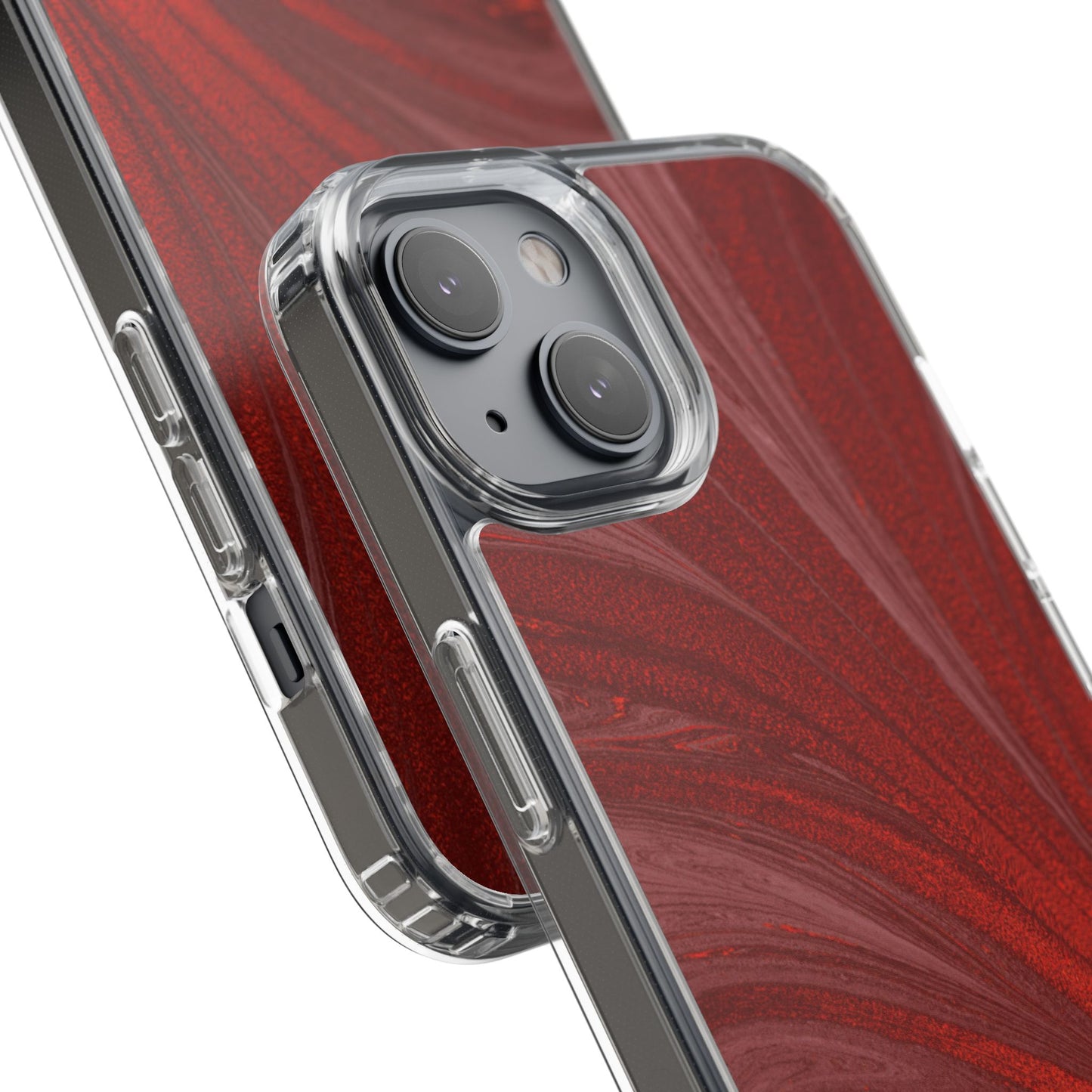 Clear Phone Case – Crimson Current