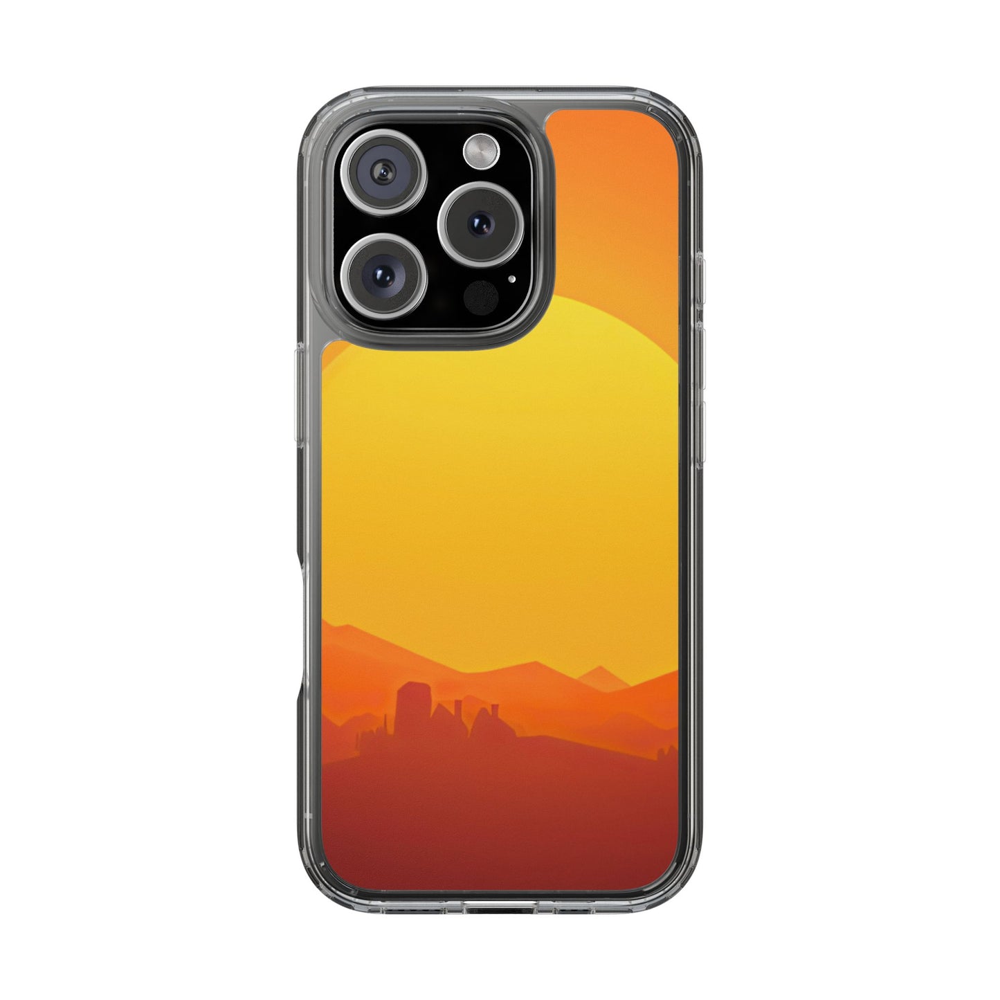 Clear Phone Case – Desert Sunrise