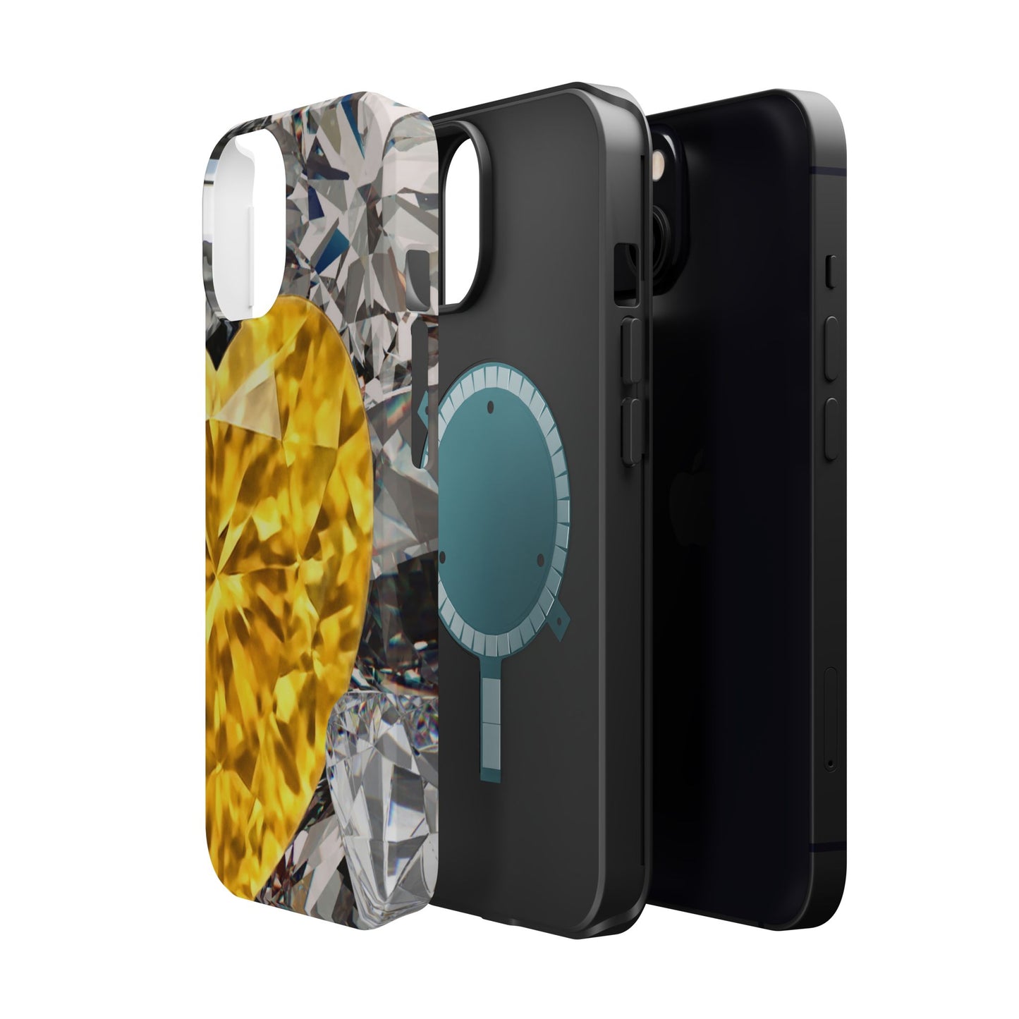 Wireless-Charging Compatible Case – Heart of Gold