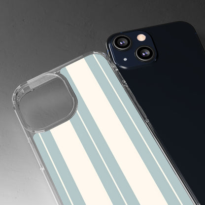 Clear Phone Case – Coastal Stripe