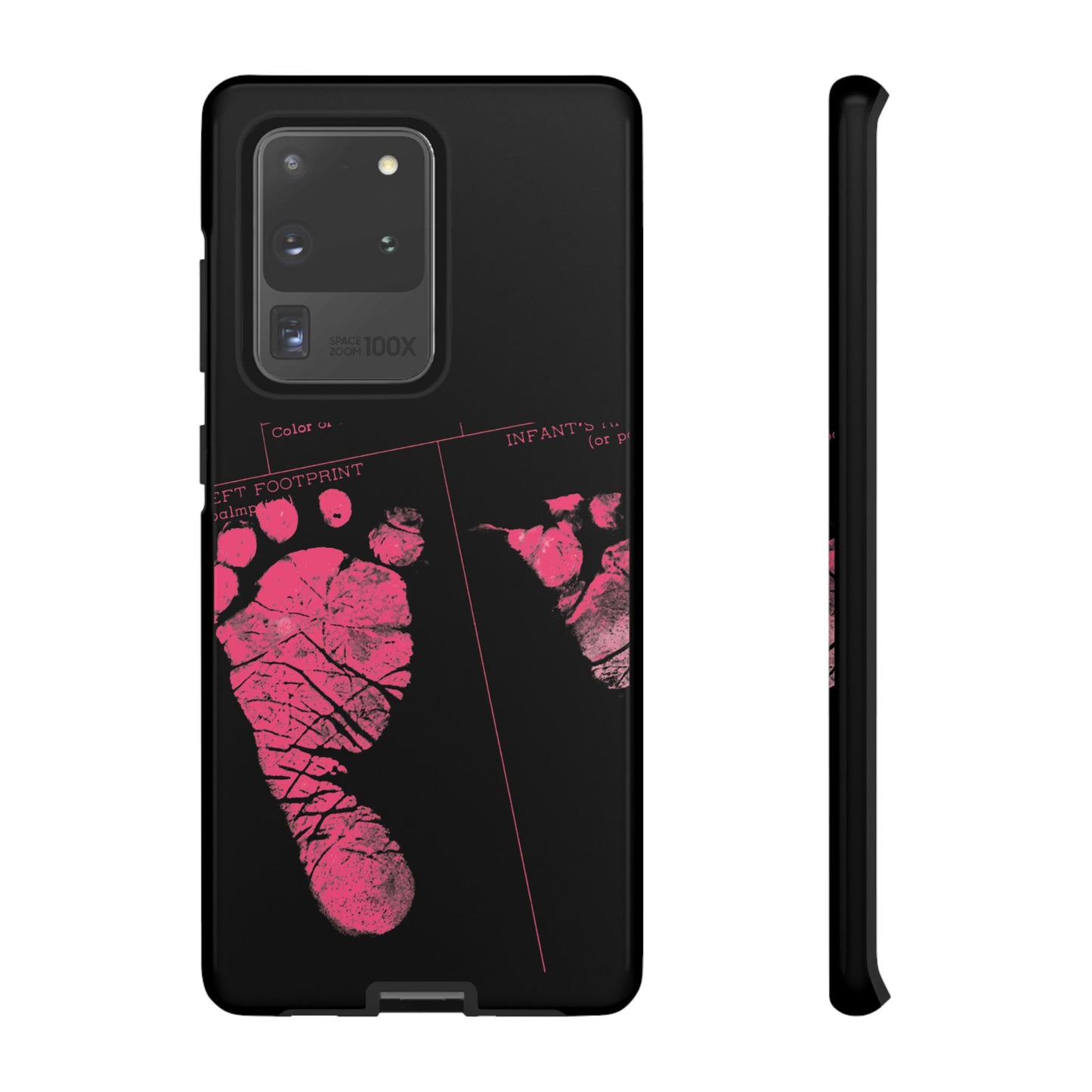 Protective Phone Case – Mom’s Little Pink Footprints