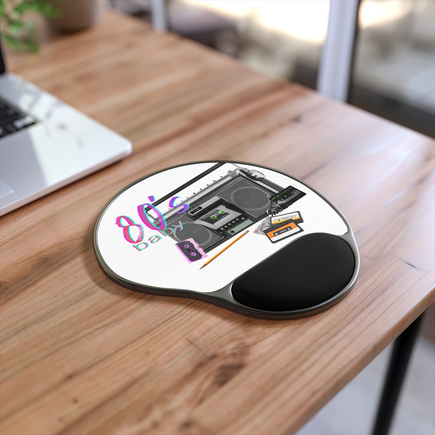 Ergonomic Mouse Pad with Wrist Rest – 80's Baby Retro