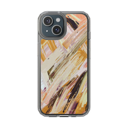 Clear Phone Case – Brush & Bronze