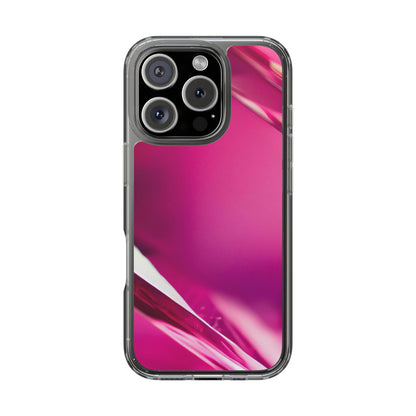 Clear Phone Case – Magenta Motion