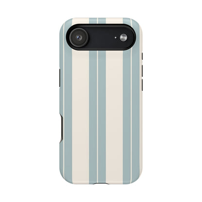 Wireless-Charging Compatible Case – Coastal Stripe