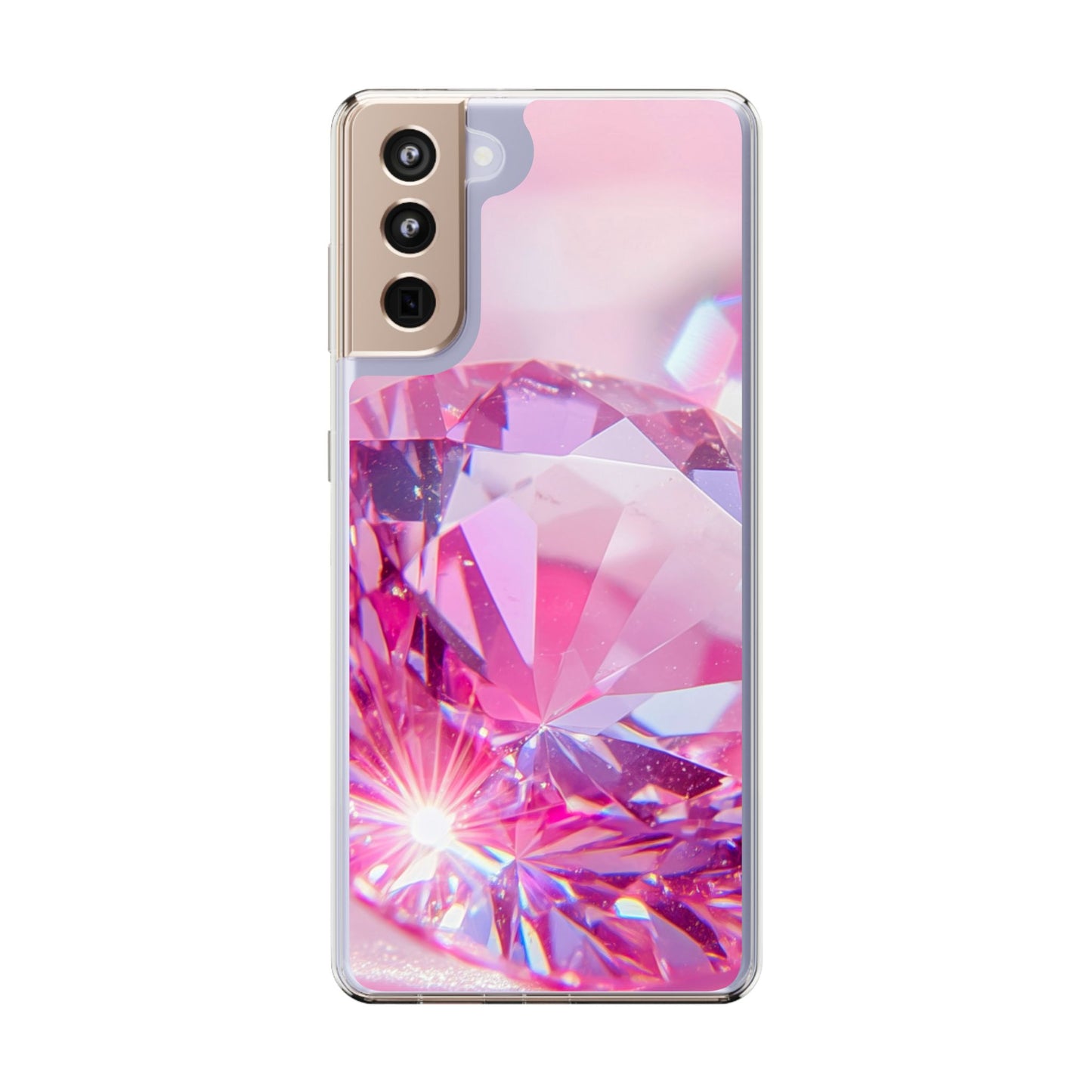 Clear Phone Case – Pink Ice