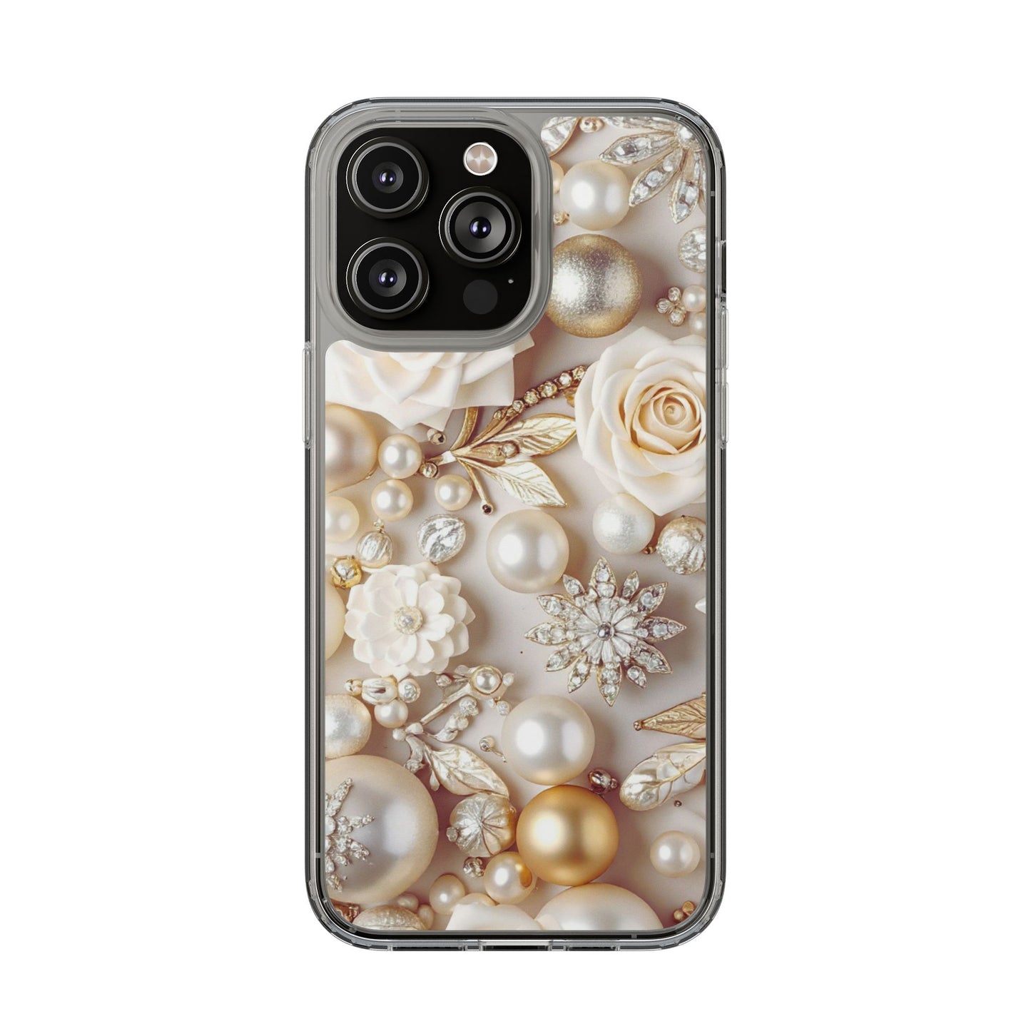 Clear Phone Case – Ivory Opulence