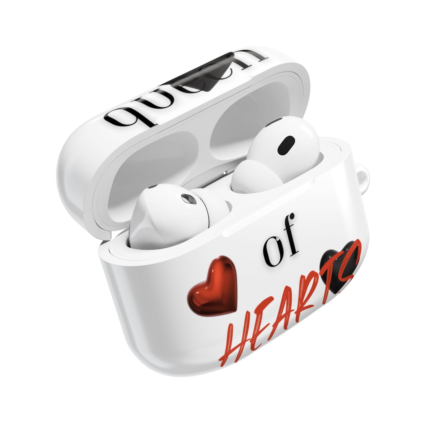 Earbud Case Cover – Queen of Hearts