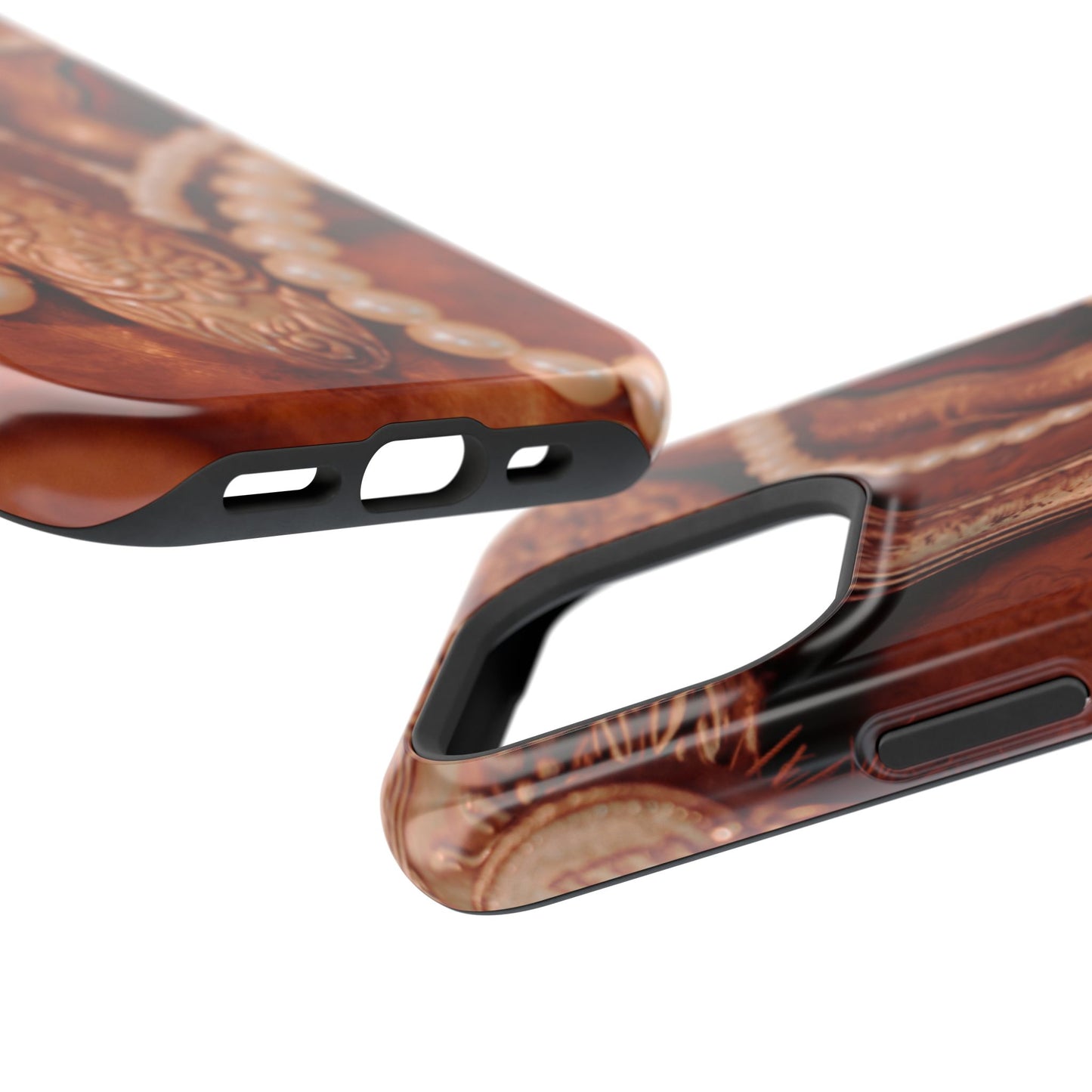 Wireless-Charging Compatible Case – Bronze Vanity