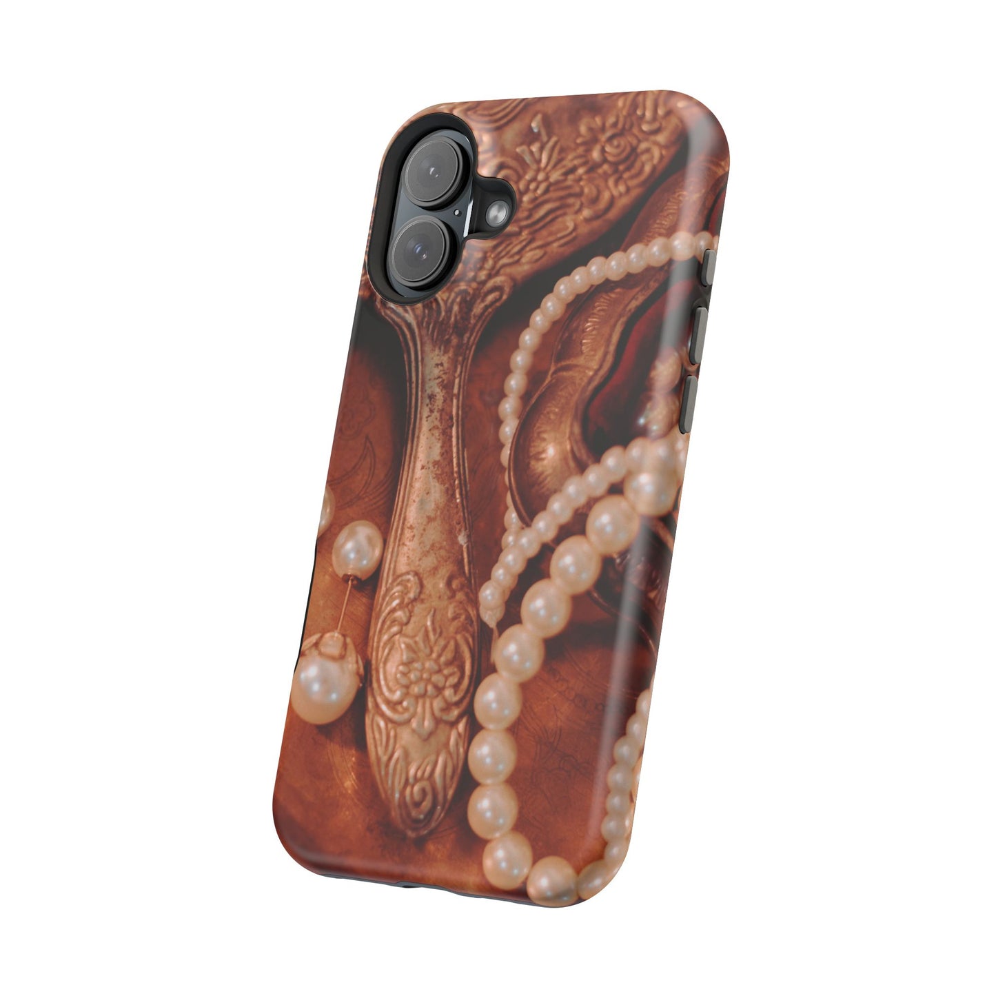 Wireless-Charging Compatible Case – Bronze Vanity