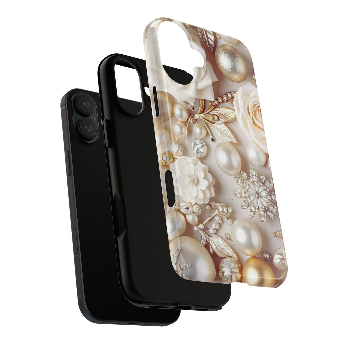 Protective Magnetic Phone Case – Ivory Opulence