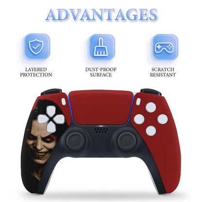 Console Skin Kit – Queen of the Scream – Compatible with PlayStation 5 Slim Digital Edition