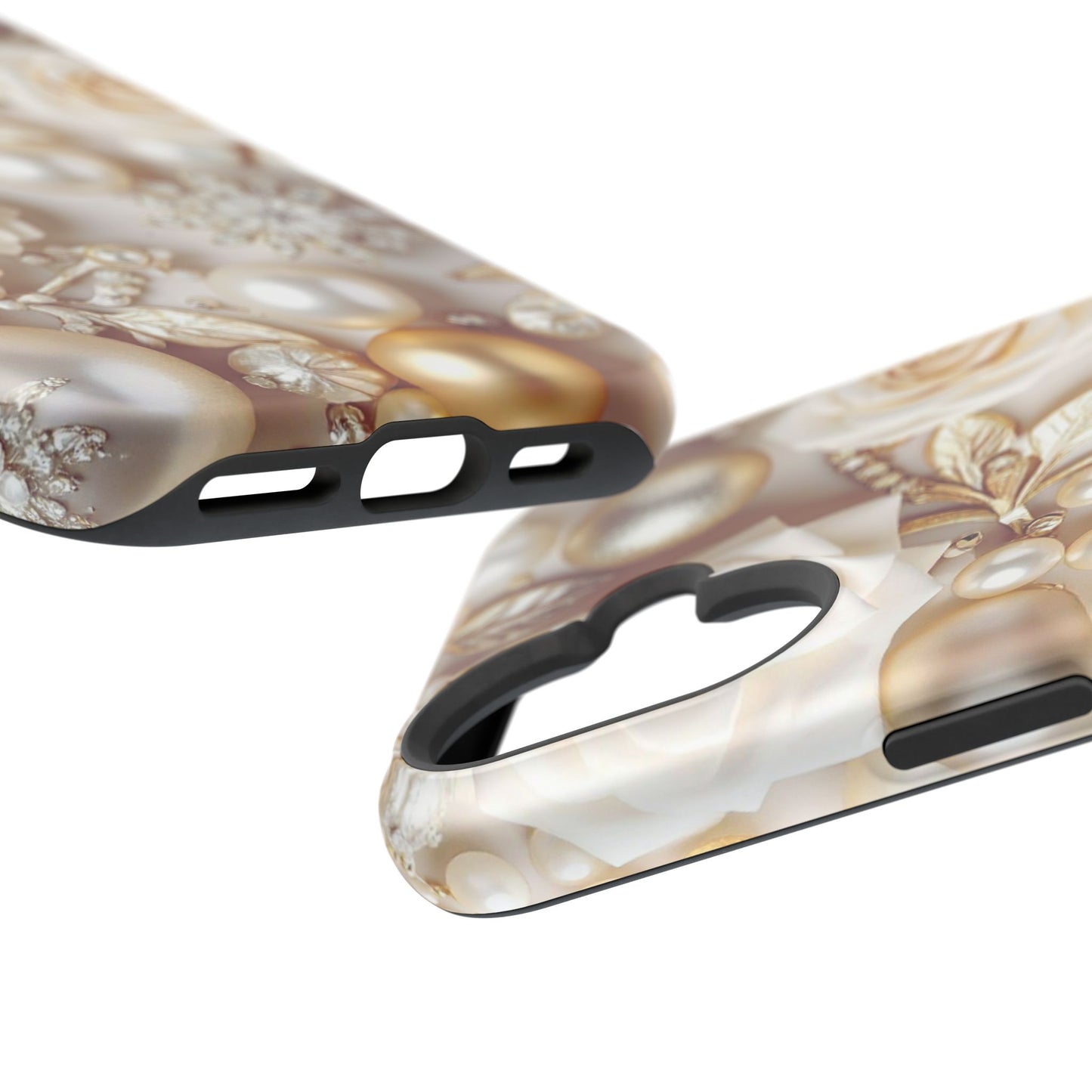Impact-Resistant Phone Case – Ivory Opulence