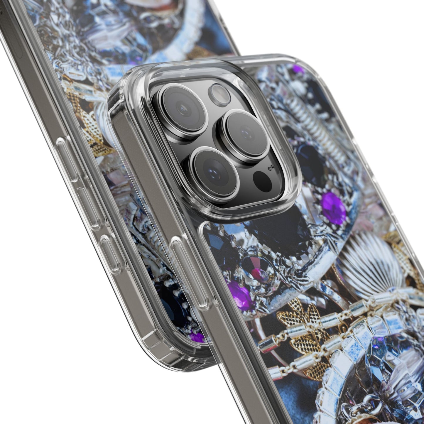 Clear Phone Case – Chrome Jewel