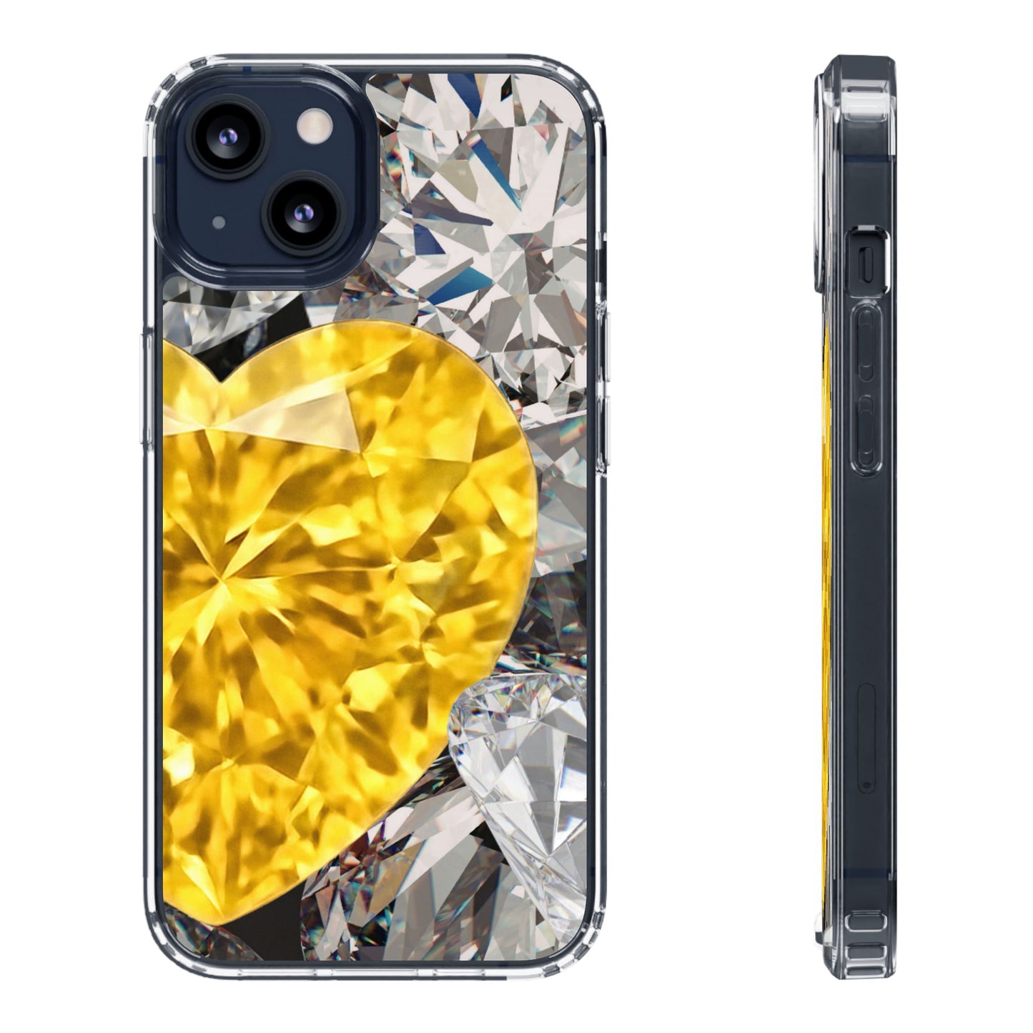 Clear Phone Case – Heart of Gold