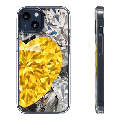 Clear Phone Case – Heart of Gold