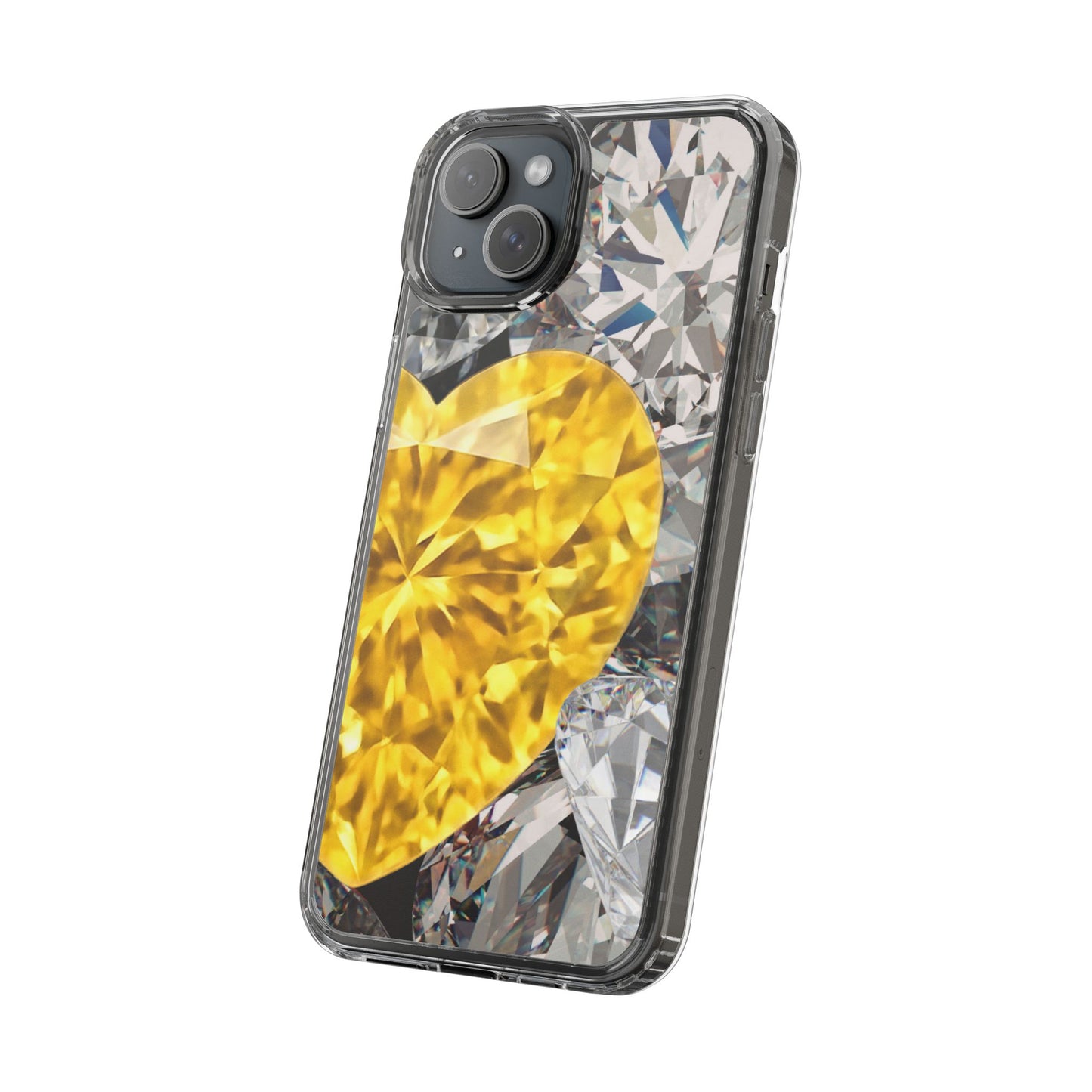 Clear Phone Case – Heart of Gold