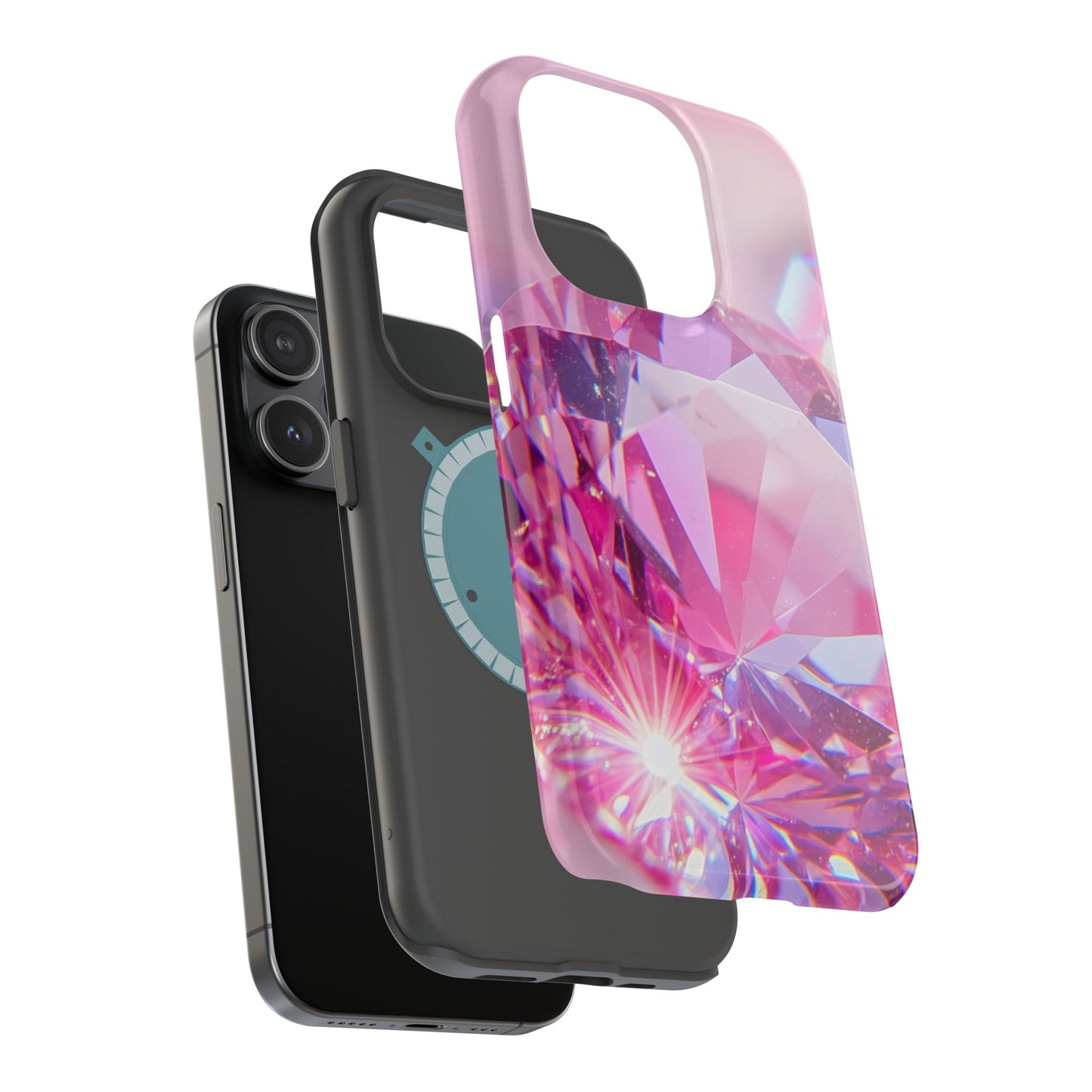 Wireless-Charging Compatible Case – Pink Ice