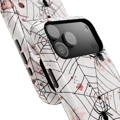 Impact-Resistant Phone Case – Blood Web