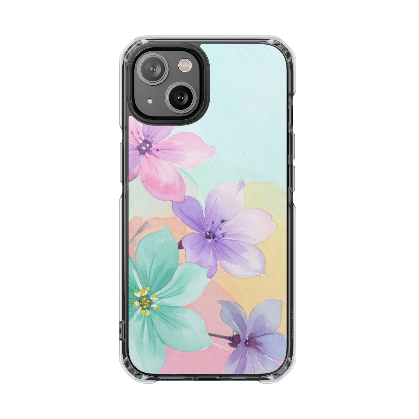 Clear Magnetic Phone Case – Water Petal