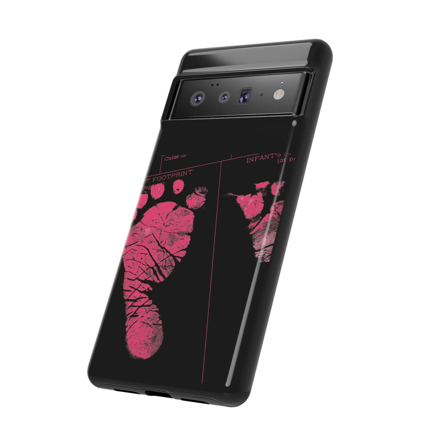 Protective Phone Case – Mom’s Little Pink Footprints