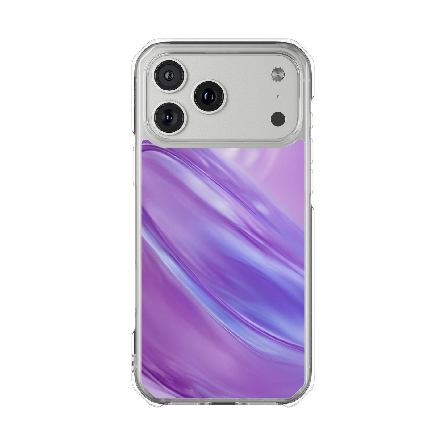 Clear Magnetic Phone Case – Lavender Wave