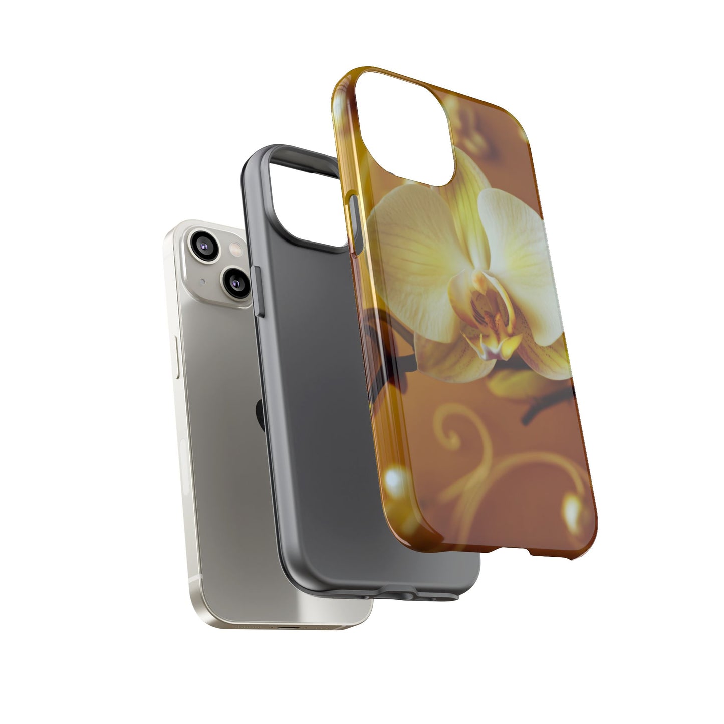Protective Phone Case – Amber Orchid