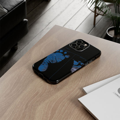 Protective Phone Case – Mom’s Little Blue Footprints