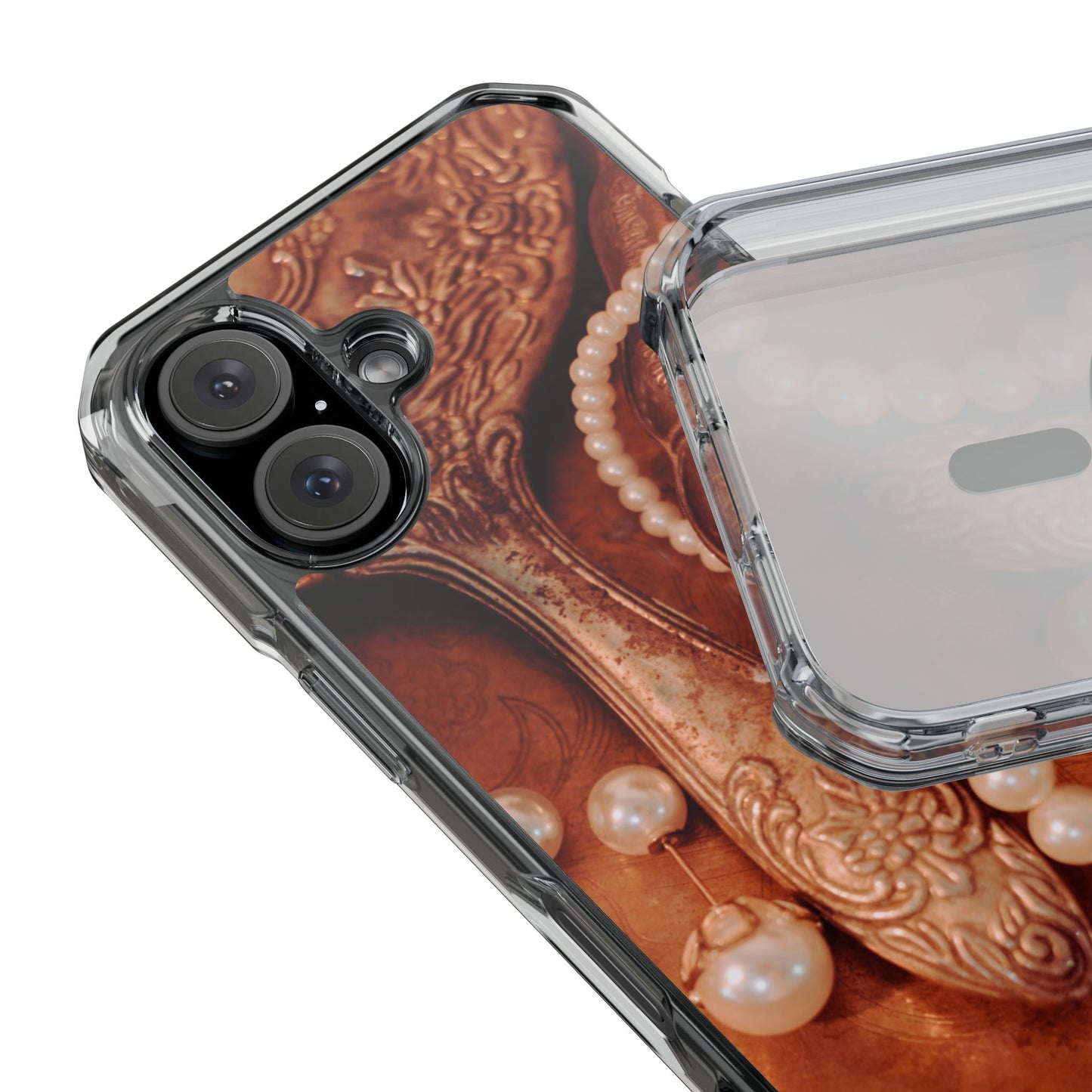 Clear Magnetic Phone Case – Bronze Vanity