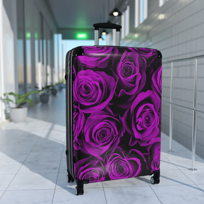 Hardshell Suitcase – Amethyst Roses