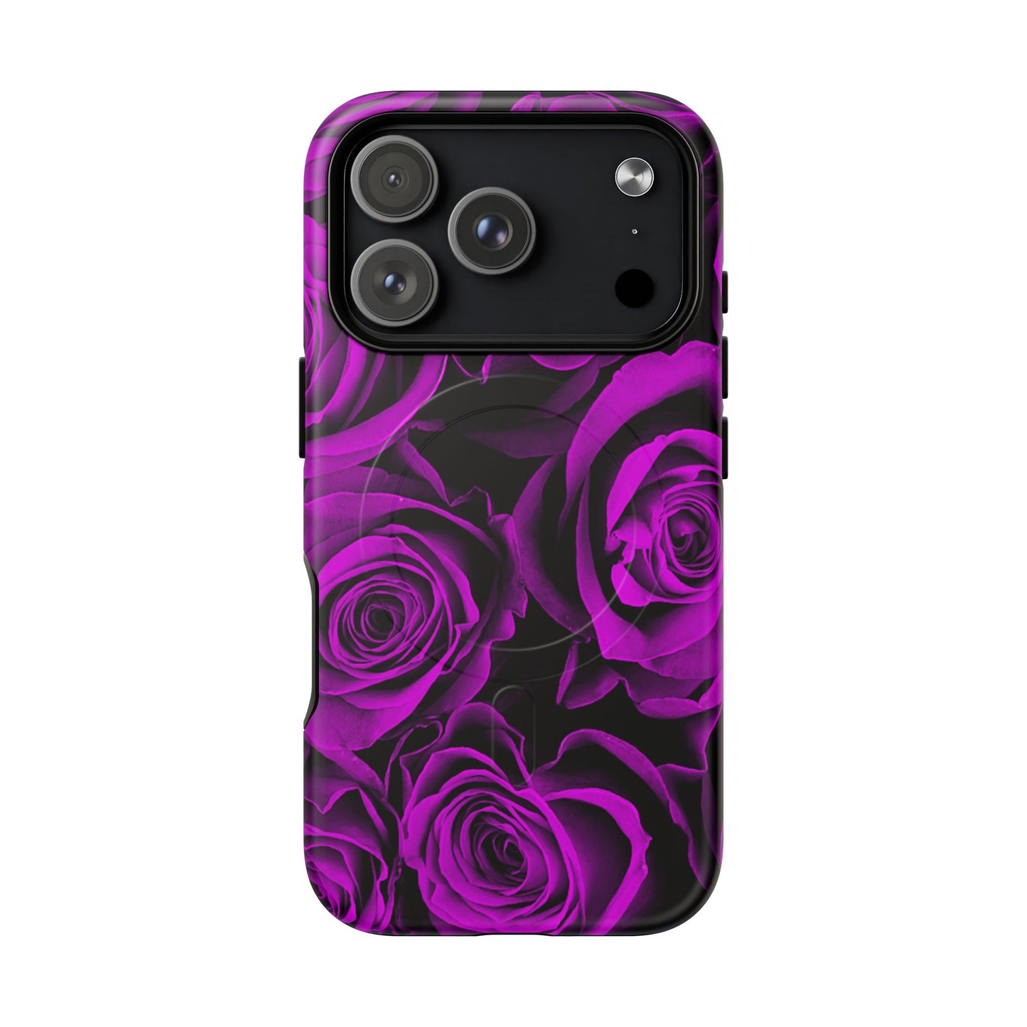 Protective Magnetic Phone Case – Amethyst Roses