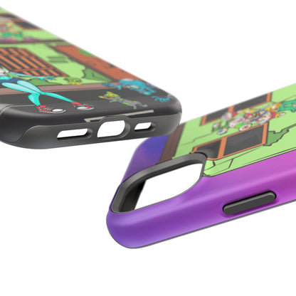 Zombie Arcade Phone Case — Colorful Cartoon Horror Impact-Resistant iPhone Cover