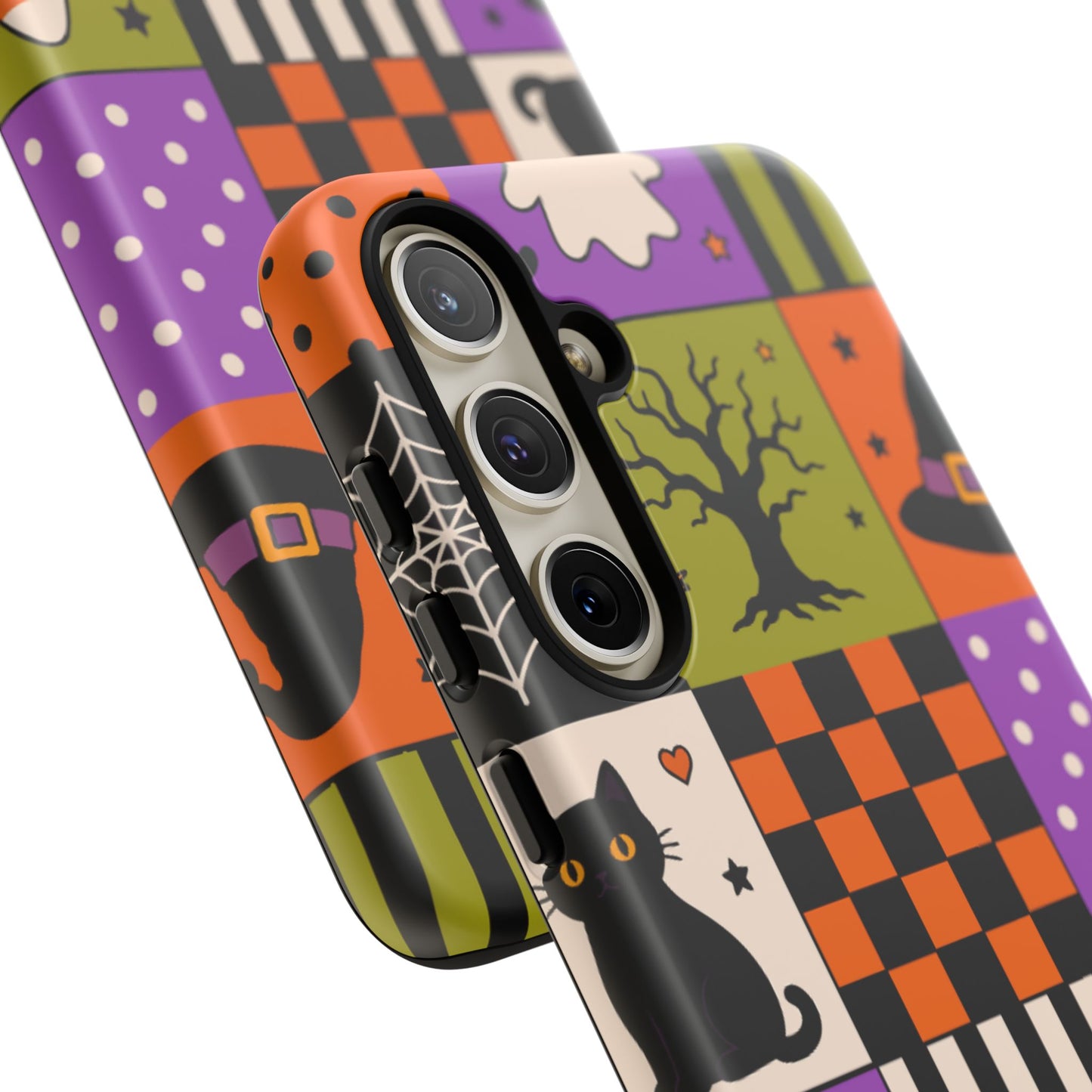 Protective Phone Case – Spooky Patchwork