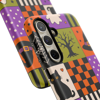 Protective Phone Case – Spooky Patchwork