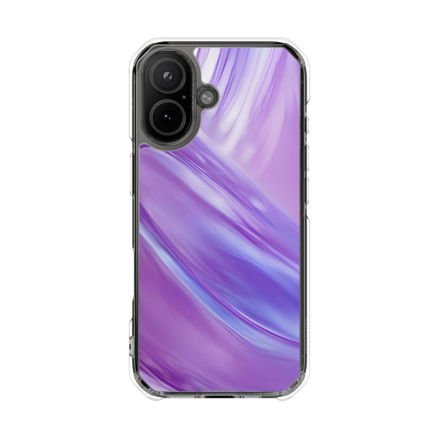 Clear Magnetic Phone Case – Lavender Wave