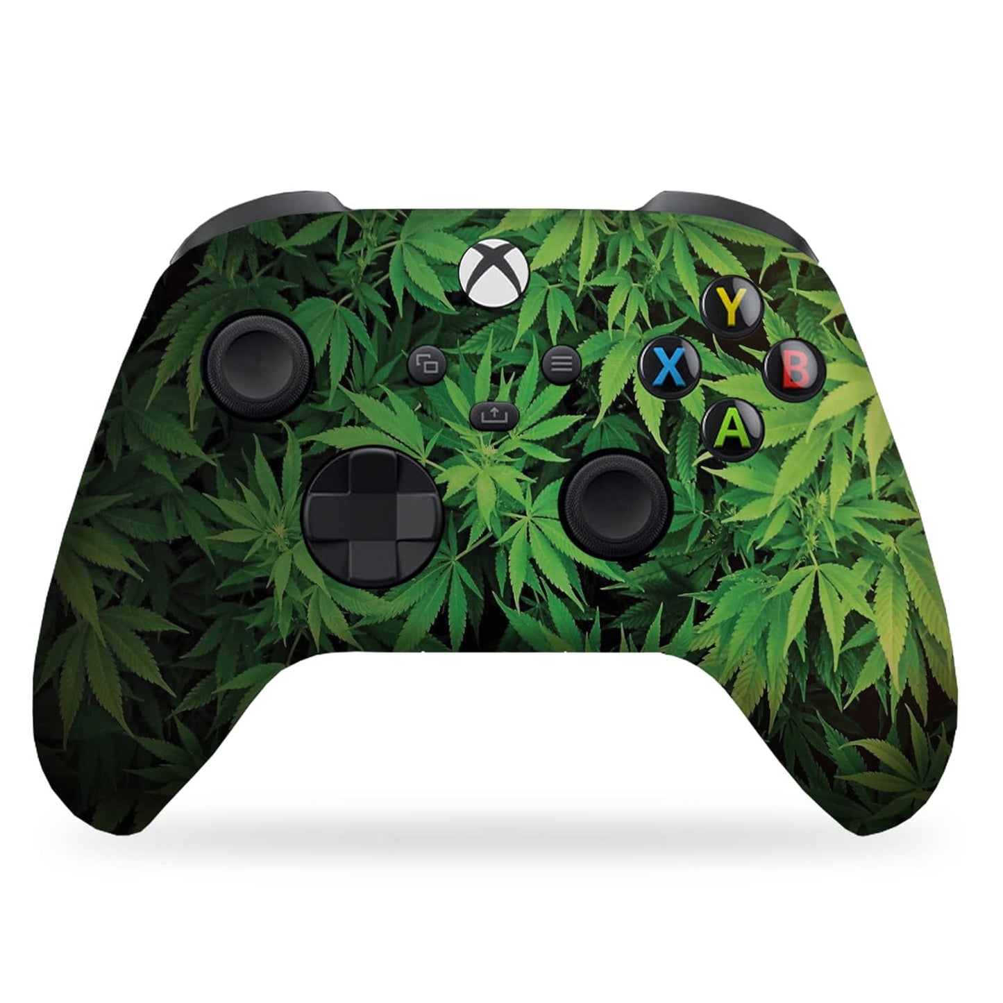 Weed Plants Custom X-Box Controller Wireless Compatible with X-Box One/Series X/S Proudly Customized in USA with Permanent HYDRO-DIP Printing(Not JUST a SKIN) (MODDED)