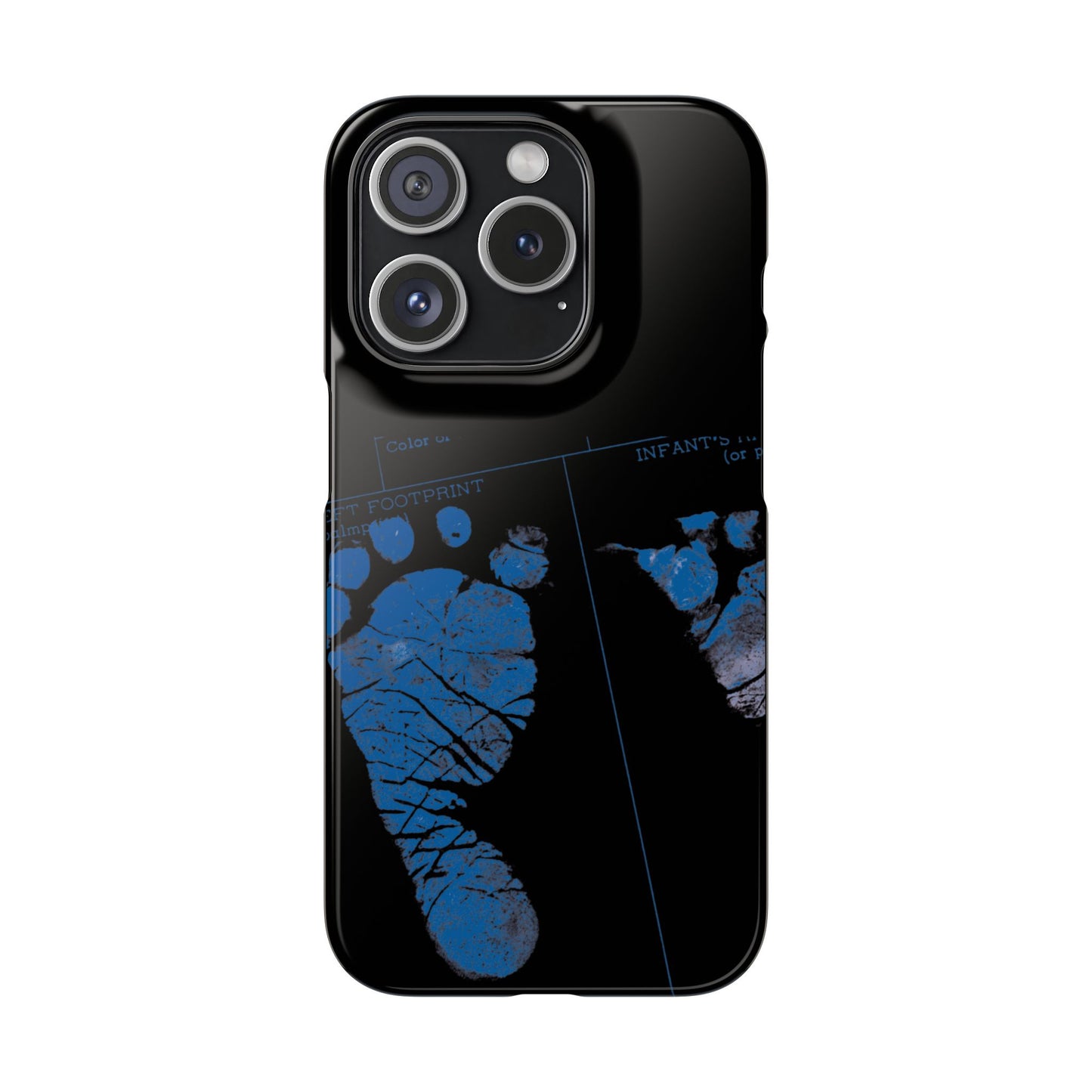Snap Phone Case – Mom’s Little Blue Footprints