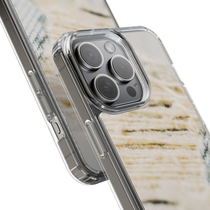 Clear Phone Case – Woven Warmth