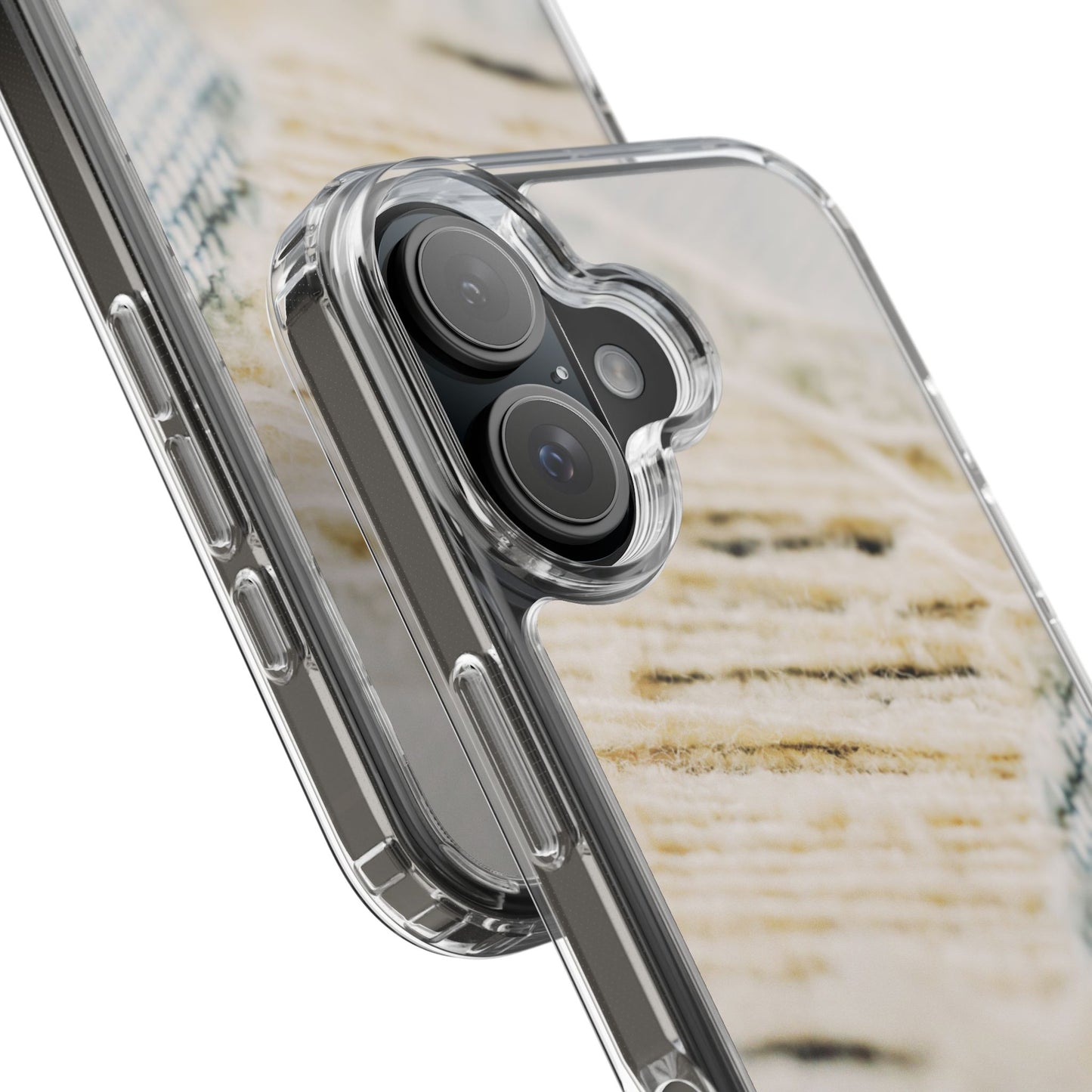 Clear Phone Case – Woven Warmth