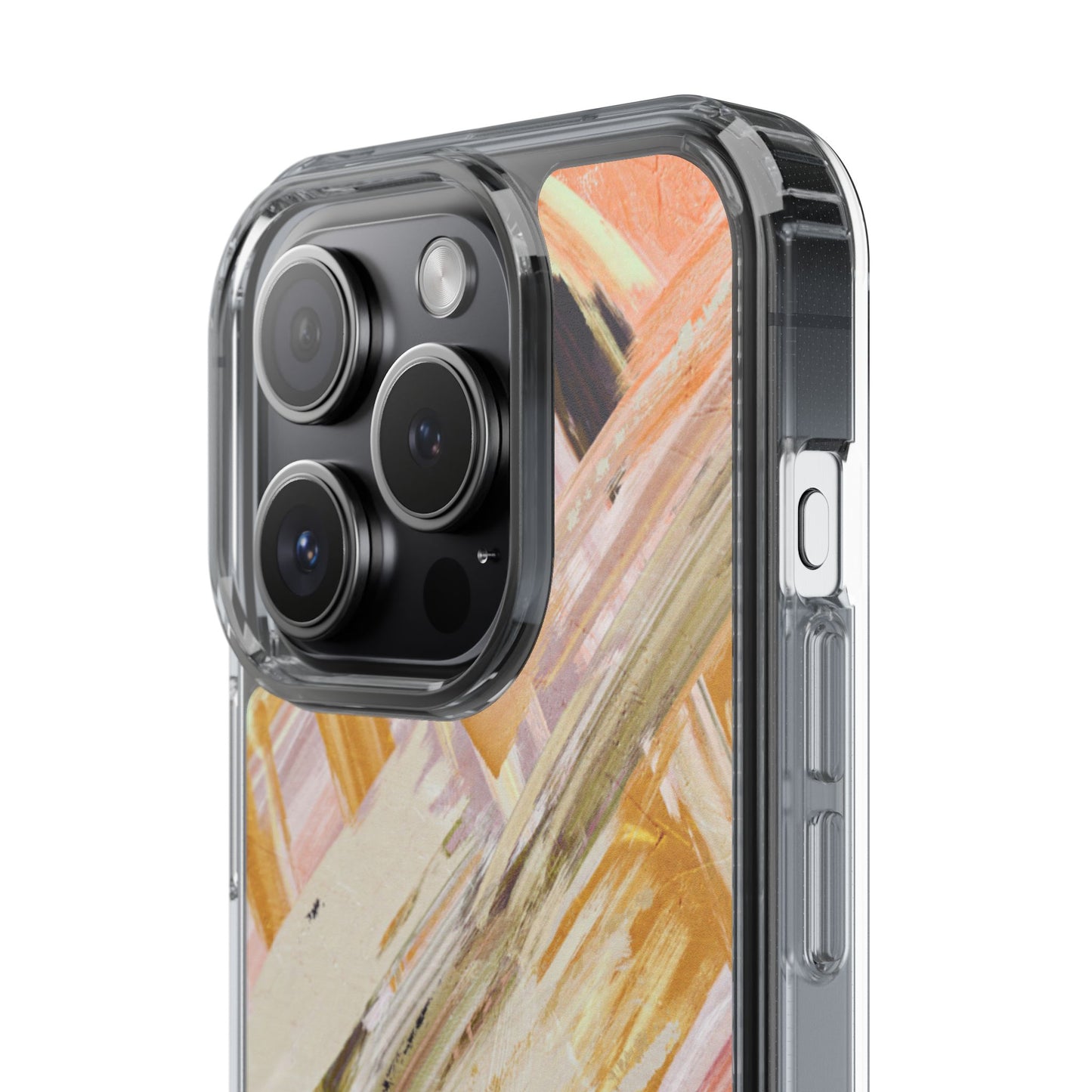 Clear Phone Case – Brush & Bronze