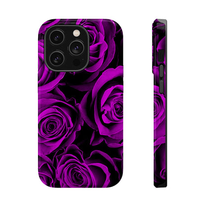 Wireless-Charging Compatible Case – Amethyst Roses