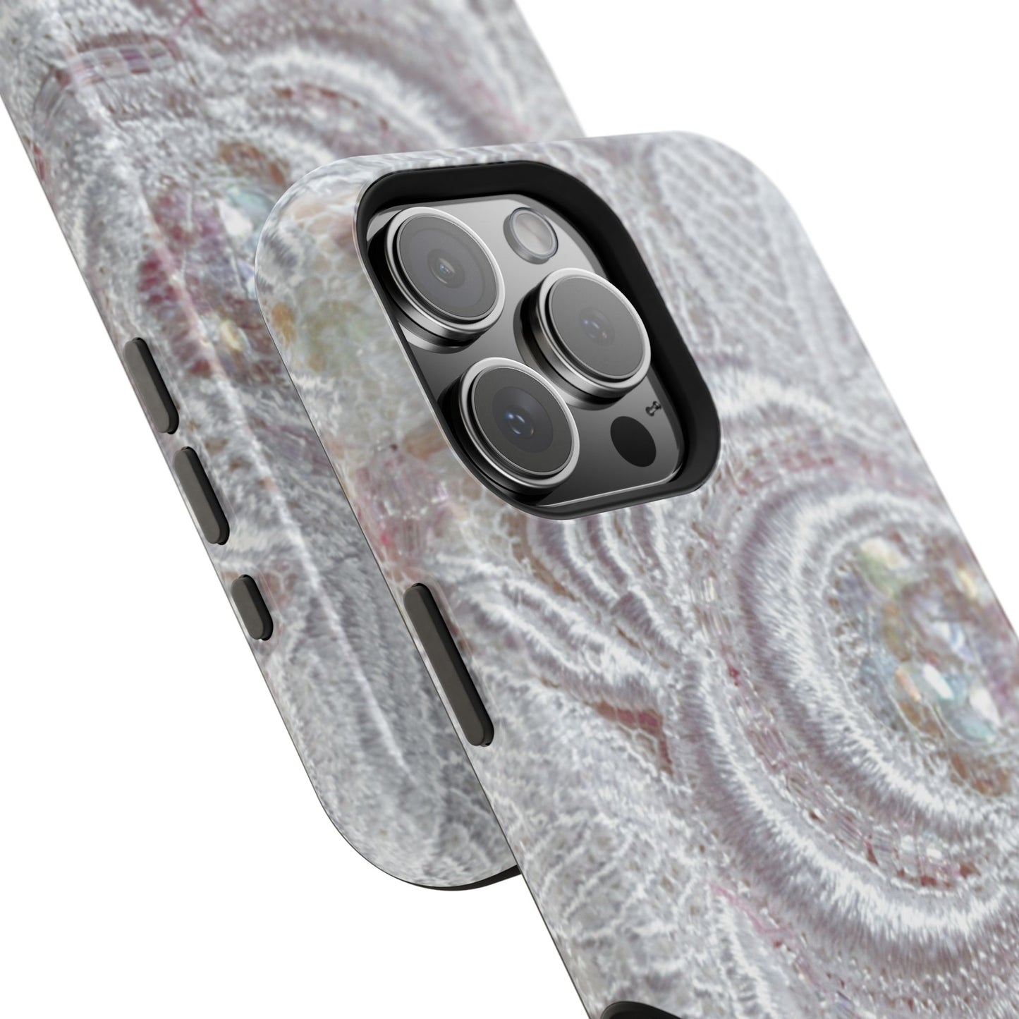 Impact-Resistant Phone Case – Lace Veil