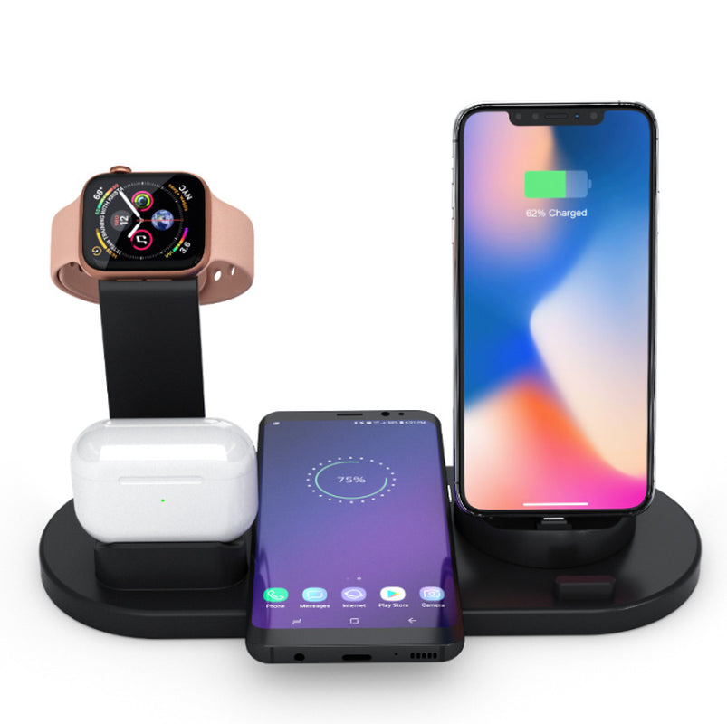 3-in-1 Wireless Charger: Phone, Watch, & Earbuds Charging
